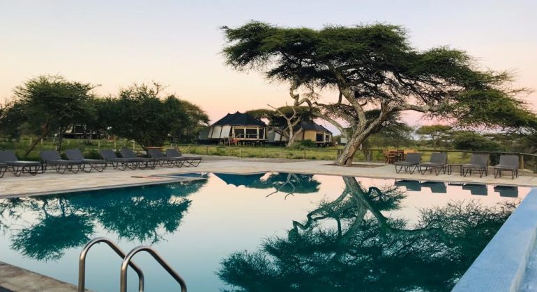 Lake Masek Tented Lodge Poolarea