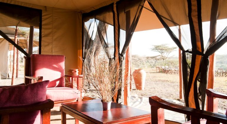 Mara Under Canvas Sitting Area
