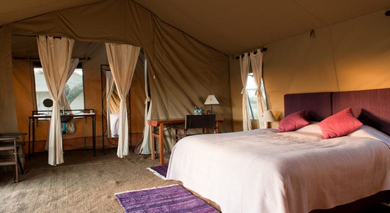 Mara Under Canvas Tent Interior