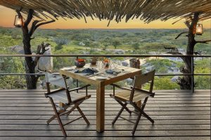 Mwiba Lodge Deck Dining