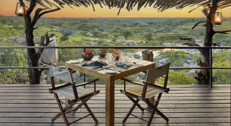 Mwiba Lodge Deck Dining