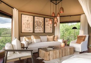 Mwiba Lodge Living Room