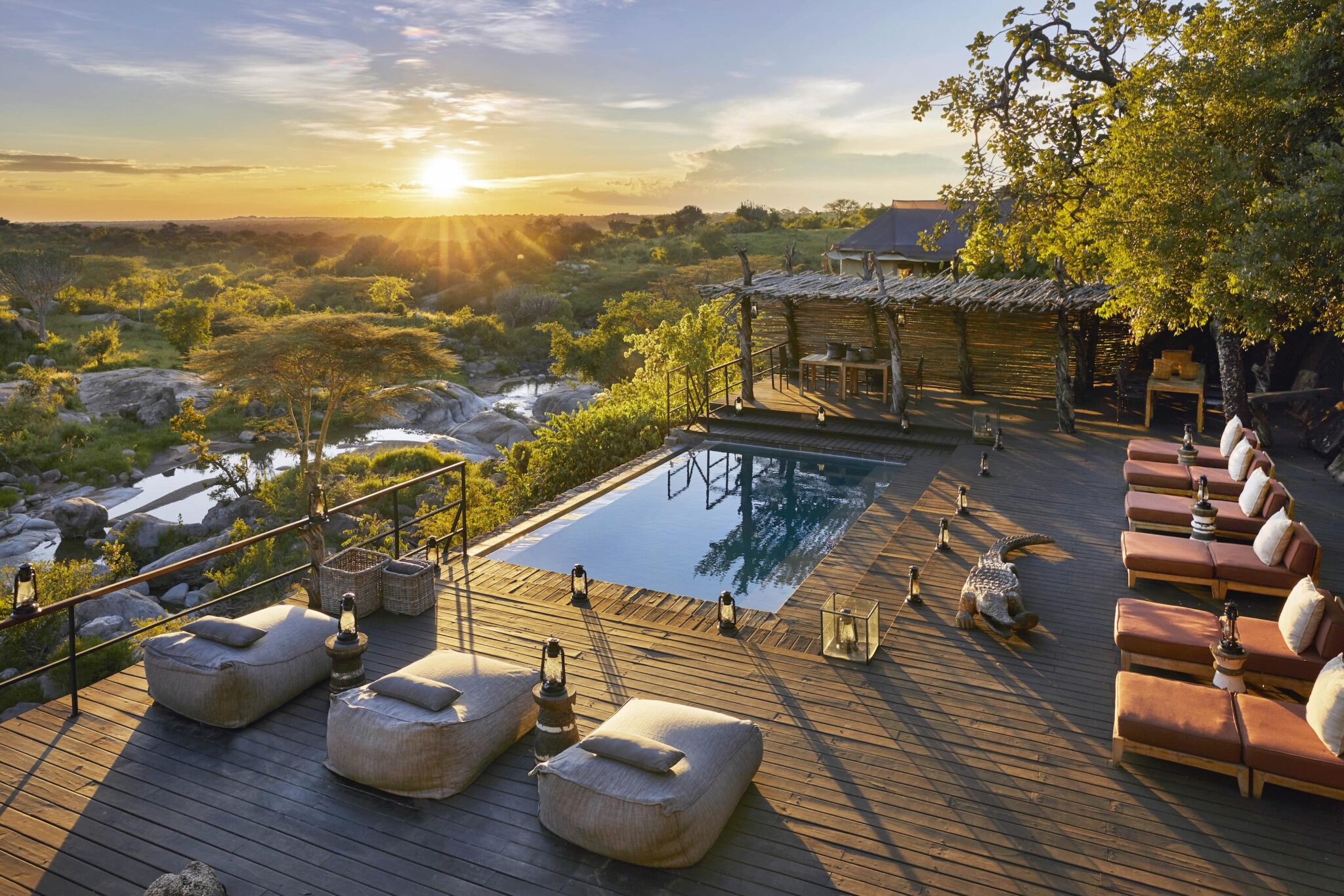 Mwiba Lodge Pool Deck