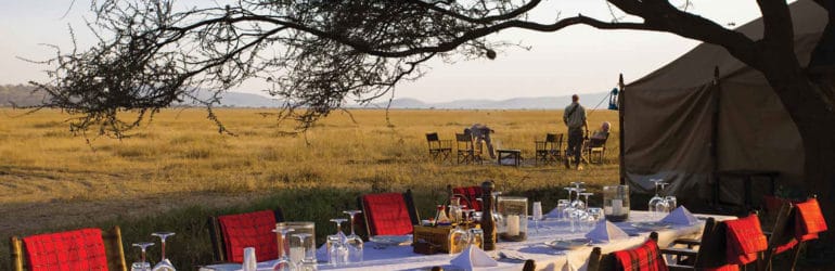 Nyasirori Tented Camp Outdoor Dining