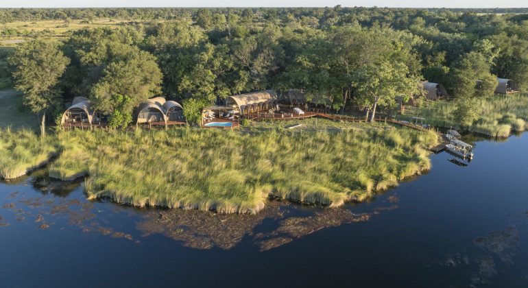 Okuti Camp Aerial View