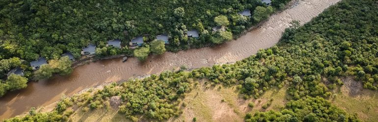 Sanctuary Olonana Camp Aerial View