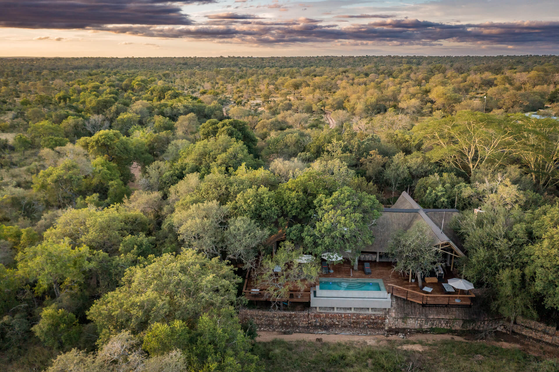 Serondella Lodge Aerial View