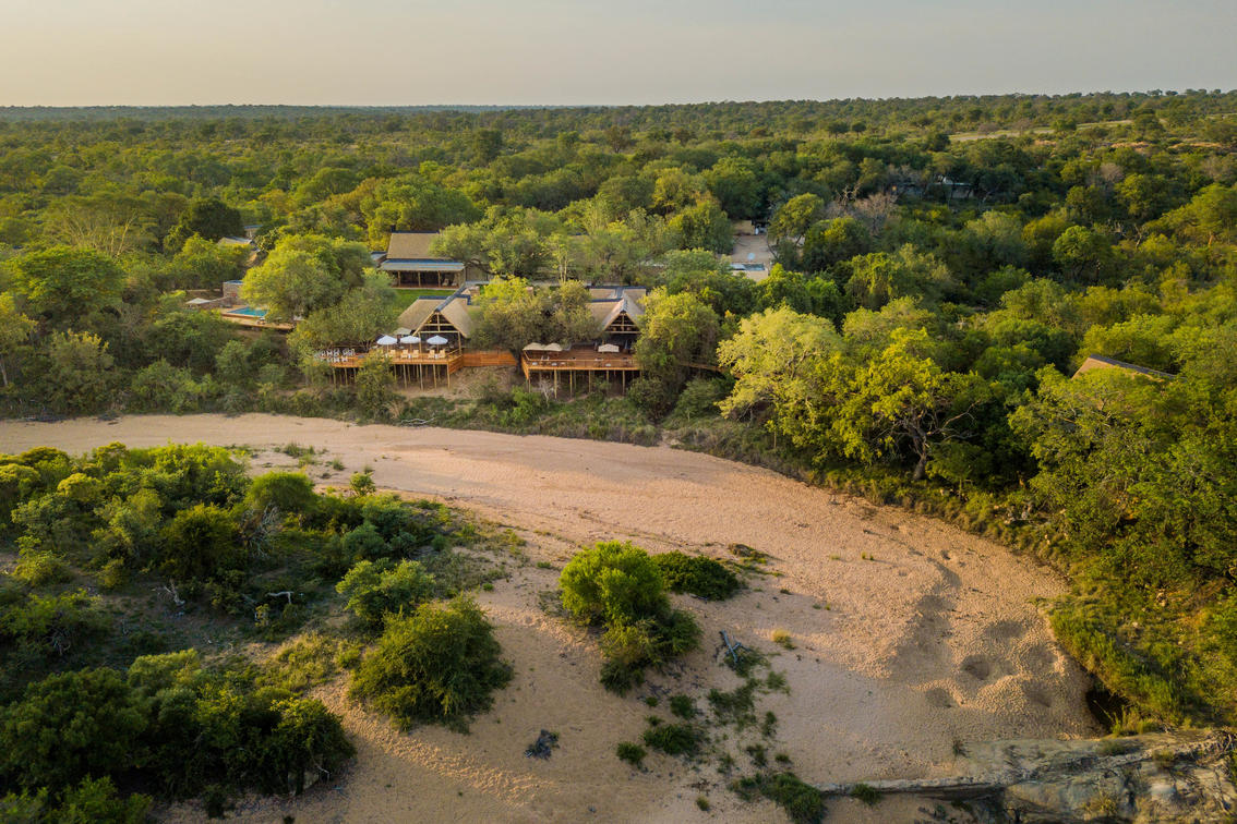 Thornybush Game Lodge Aerial View