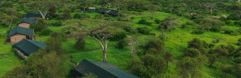Lemala Ndutu Tented Camp Aerial View