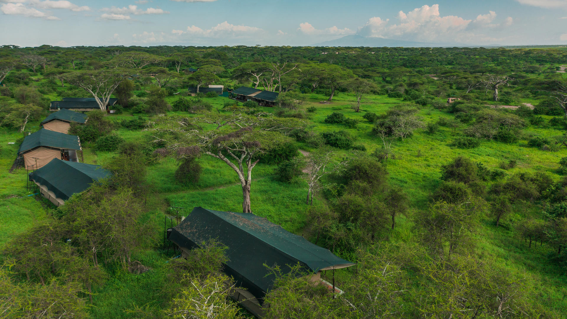Lemala Ndutu Tented Camp Aerial View