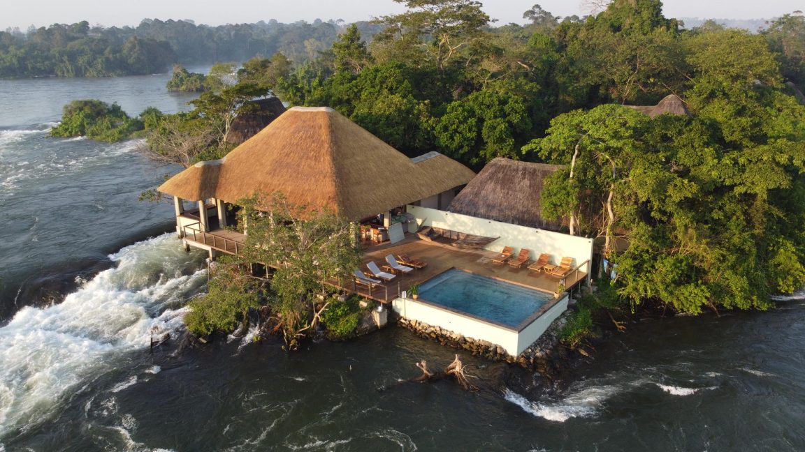 Lemala Wildwaters Lodge Aerial View