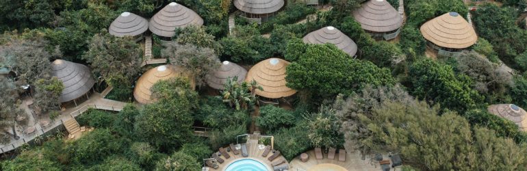 Thonga Beach Lodge Aerial View