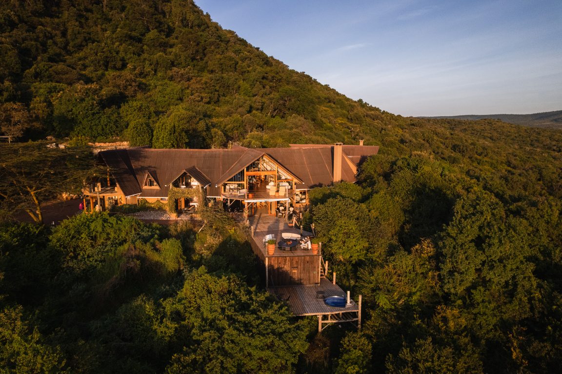 Cottar's Bush Villa Aerial View