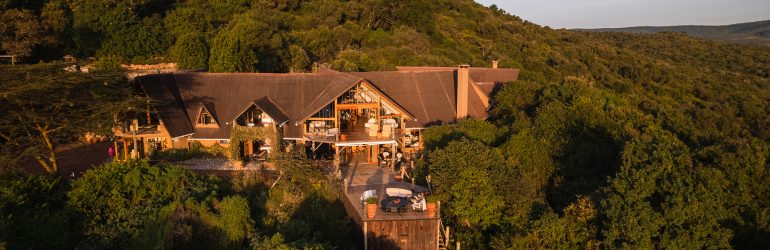 Cottar's Bush Villa Aerial View