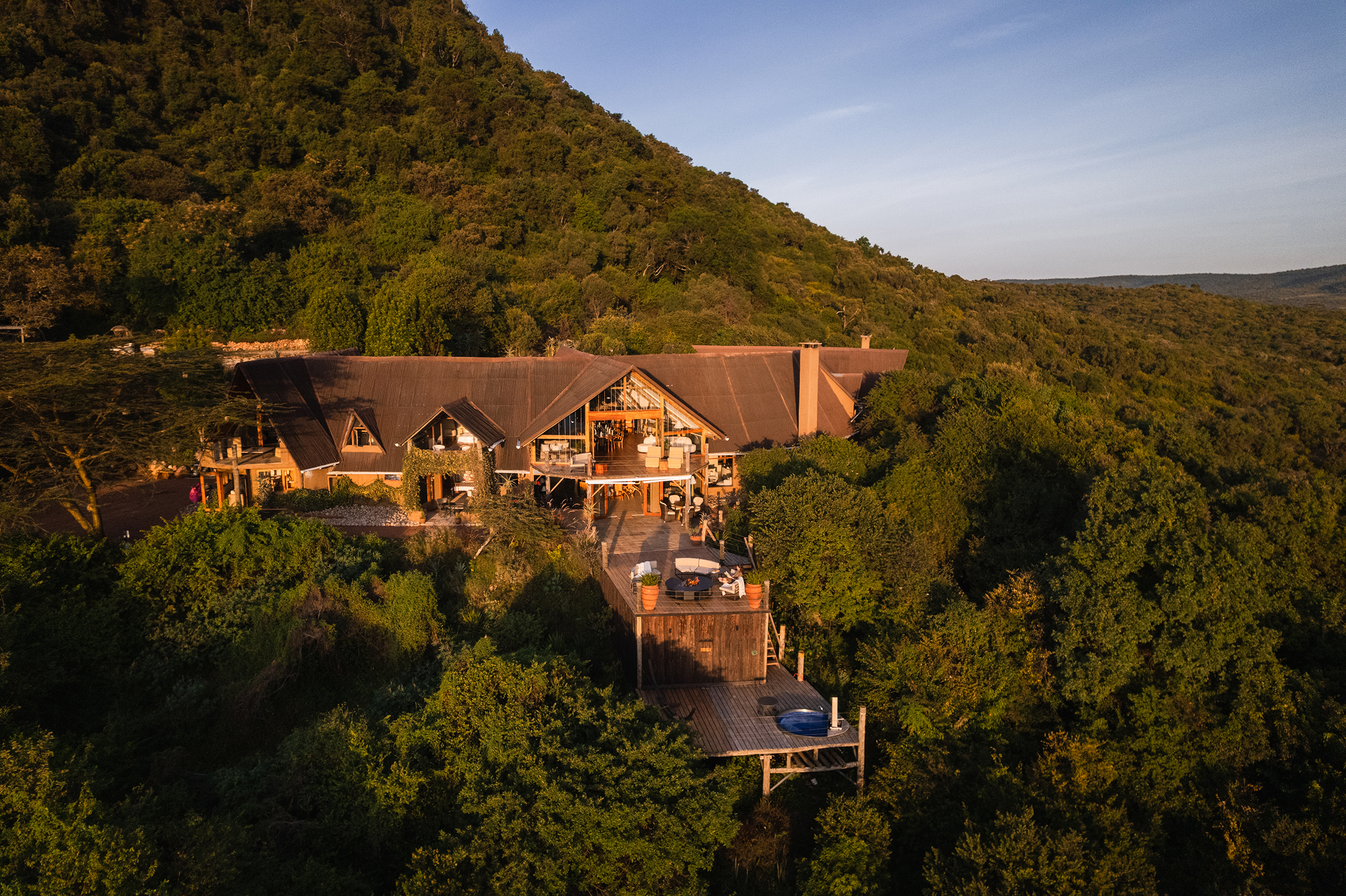 Cottar's Bush Villa Aerial View