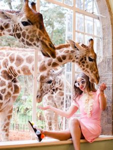 Giraffe Manor Feeding Breakfast