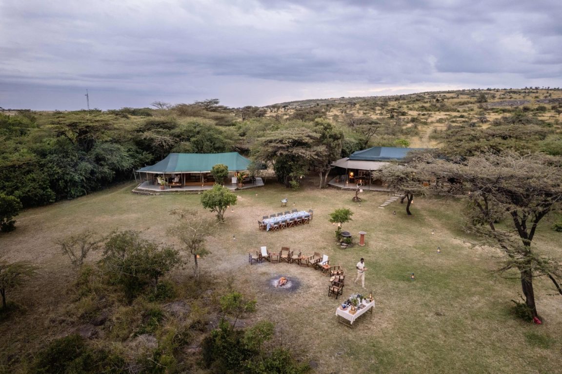 Hemingways River Camp Mara Aerial View