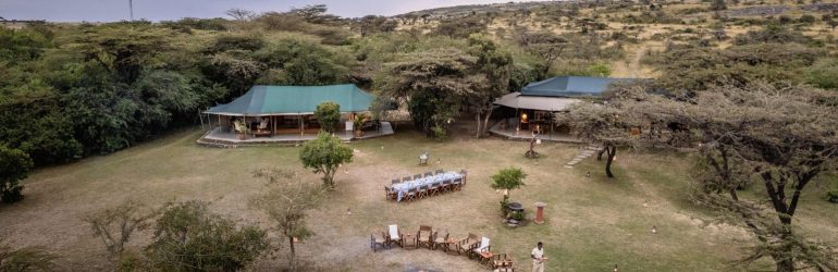 Hemingways River Camp Mara Aerial View
