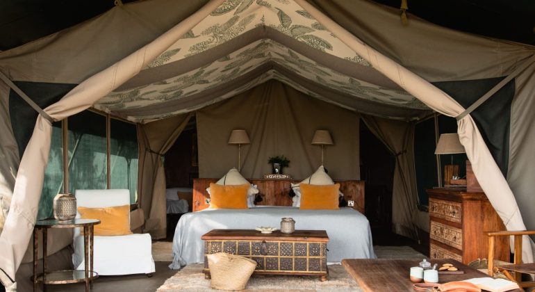 Hemingways River Camp Mara Tent Interior