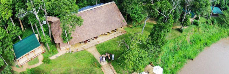 Ishasha Wilderness Camp Aerial View