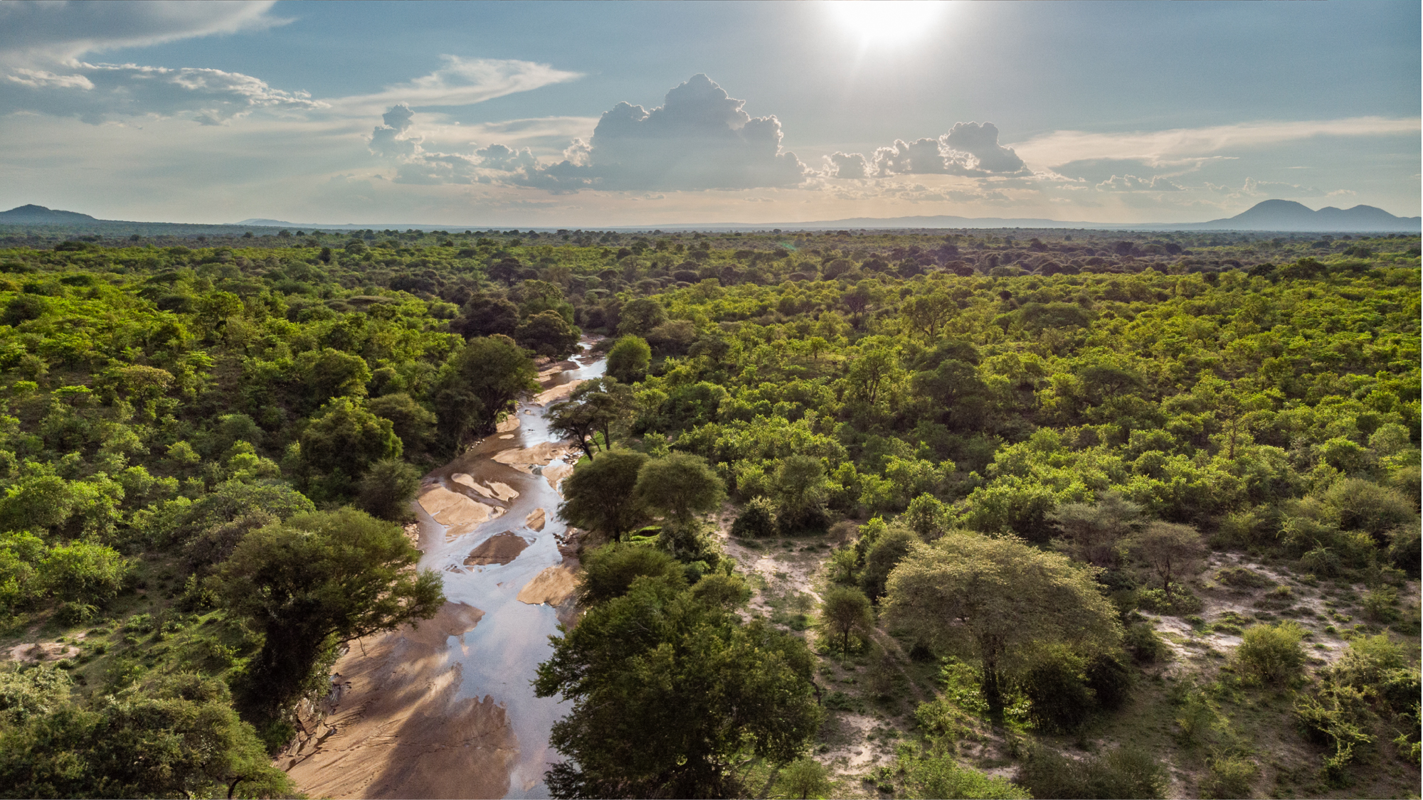 Jongomero Aerial View Over Jongomero In The Ruaha National Park