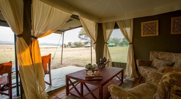 Kaskaz Mara Camp Bedroom Lounge