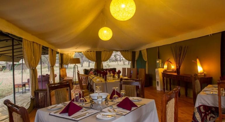 Kaskaz Mara Camp Dining