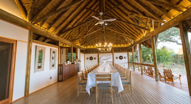 Kwando Splash Camp Dining