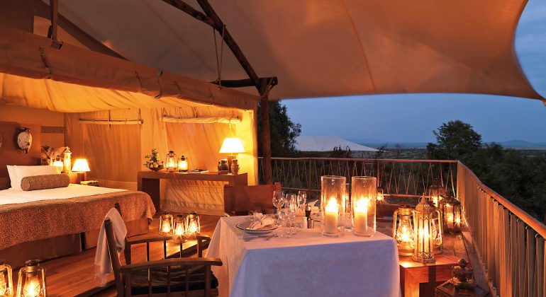 Mara Bushtops Camp Tent Dining