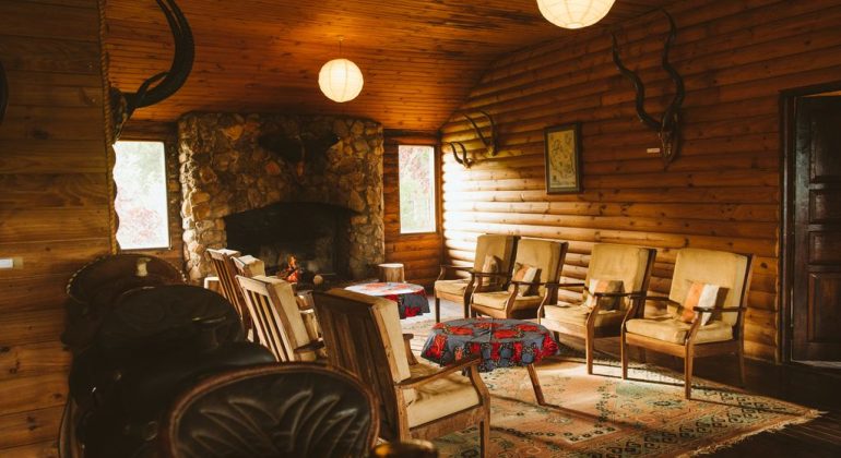 Mufindi Highlands Lodge Fireplace Lounge