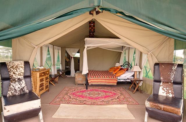 Nasikia Mobile Migration Camp Tent Interior