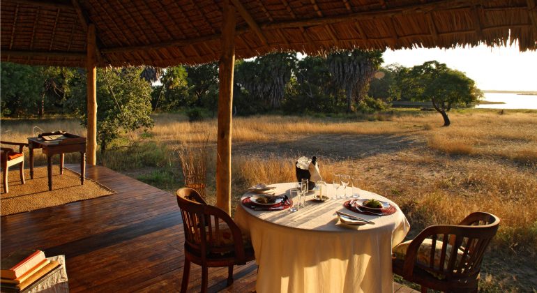 Siwandu Private Dinner Set Up For Honeymoon Couple On Their Last Night At Siwandu