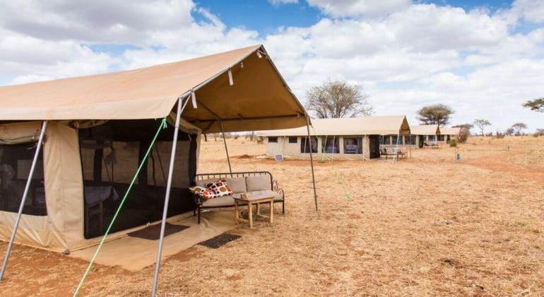Tarangire Ndovu Camp Tents View