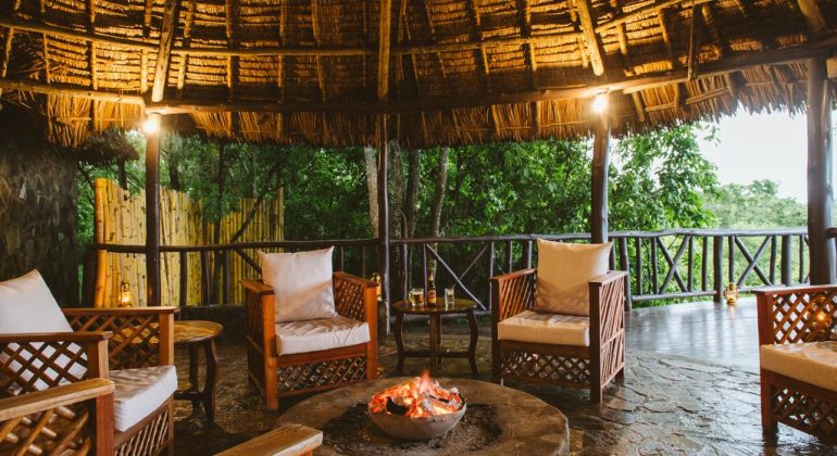 Vuma Hills Tented Camp Sitting Area