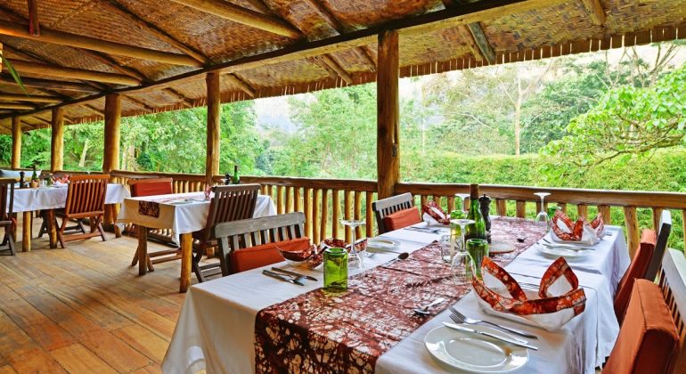 Uganda Accomm Buhoma Lodge Dining 2