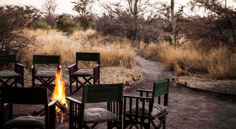Camp Kalahari Fireplace