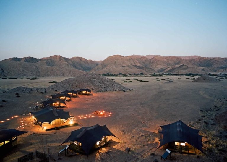 Hoanib Valley Camp Aerial View