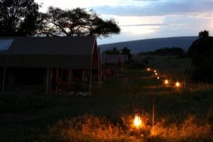 Intimate Camps In The Evening