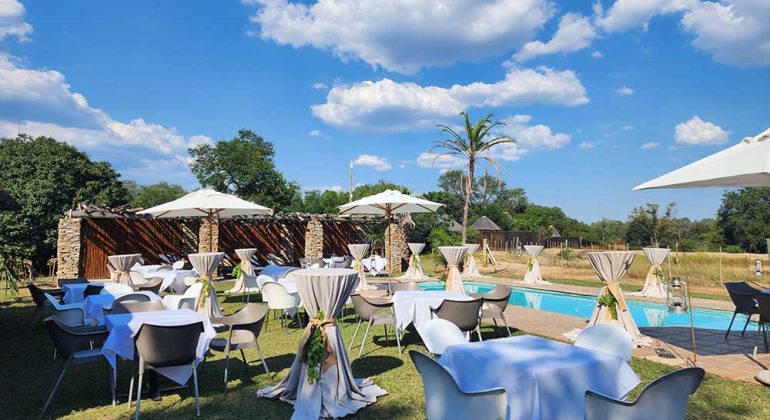 Karongwe River Lodge Poolside Dining