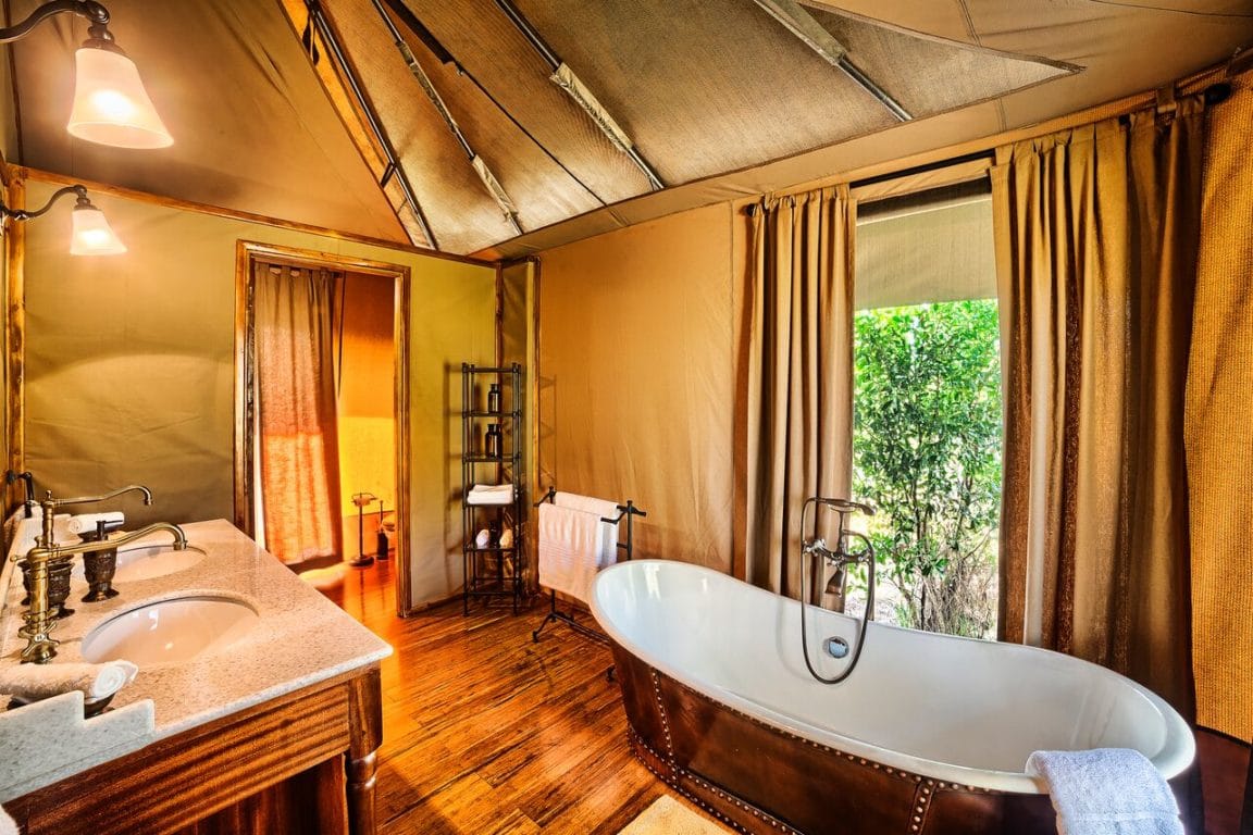 Sand River Tent Bathroom