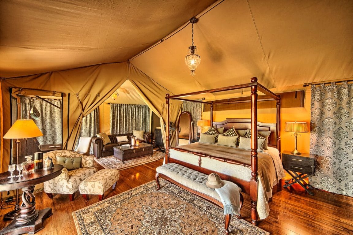 Sand River Tent Interior