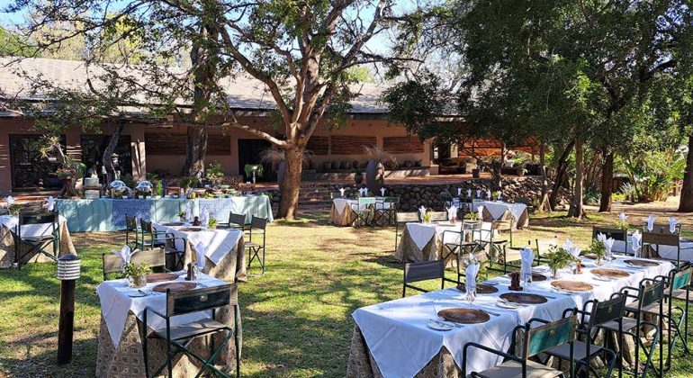 Shiduli Private Game Lodge Outdoor Dining