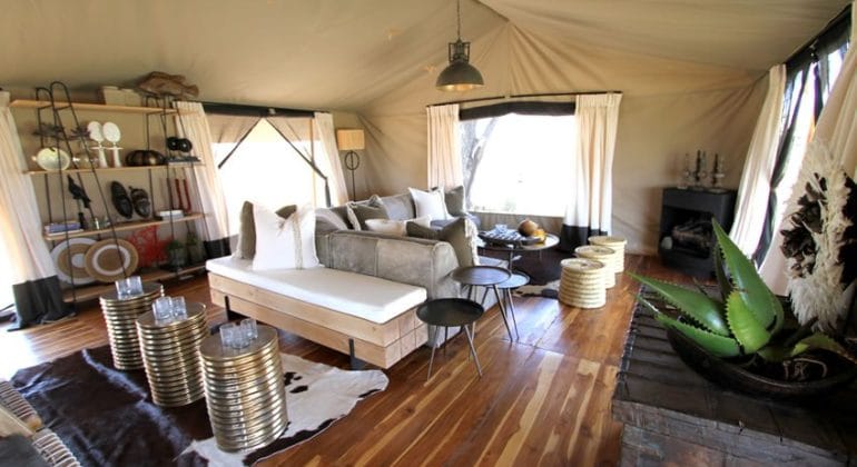 Siringit Serengeti Camp Lounge Tent