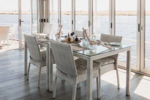 Chobe Princess Dining Area Table Set Up