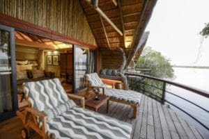 Chobe Water Villas Bedroom Patio