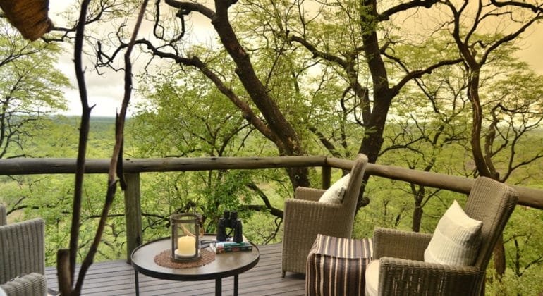 Ghoha Hills Savuti Lodge Deck
