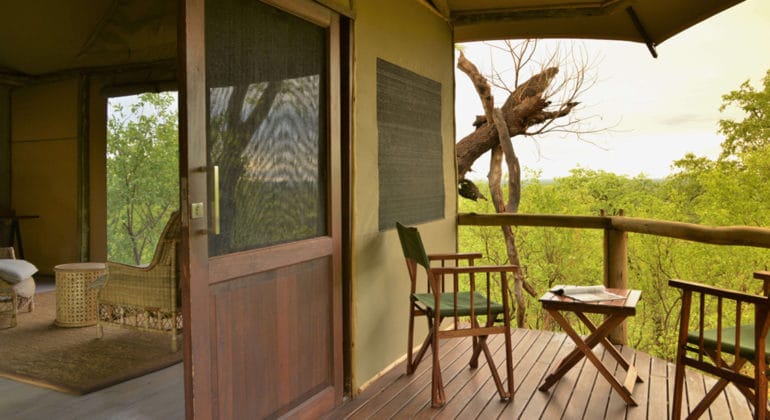 Ghoha Hills Savuti Lodge Room Deck