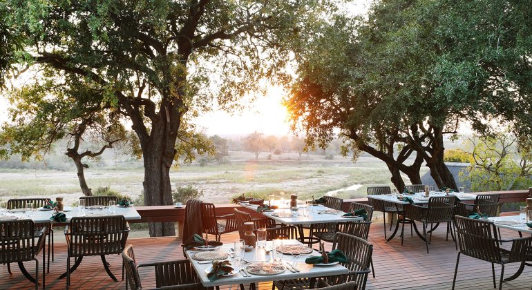 Malamala Camp Deck Dining