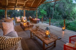 Mashatu Tent Camp Deck Lounge
