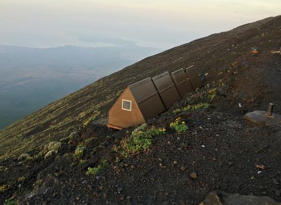 Nyiragongo Volcano Summit Shelters View